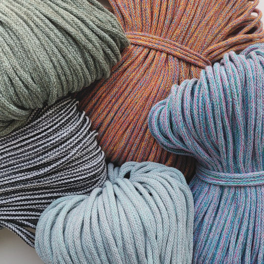 EDIZIONE LIMITATA Corda braided in cotone da 5 mm,  con anima