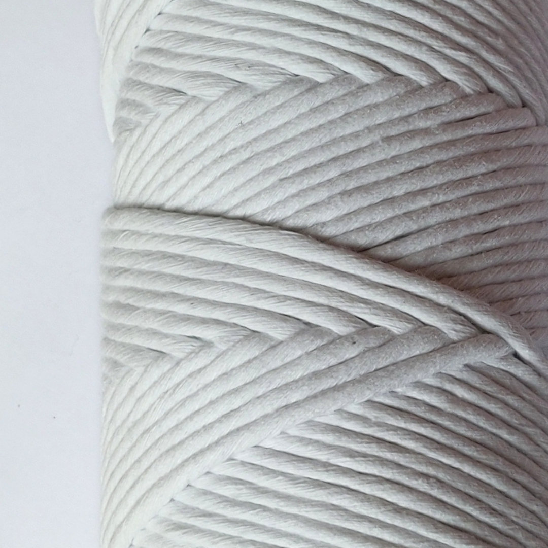 Corda a torsione singola in cotone riciclato Delux da 5 mm