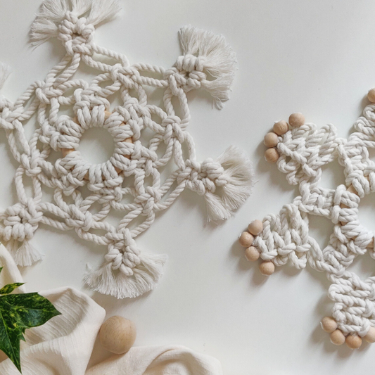 Macrame Pattern BUNDLE Snowflakes - PDF Download - ENGLISH