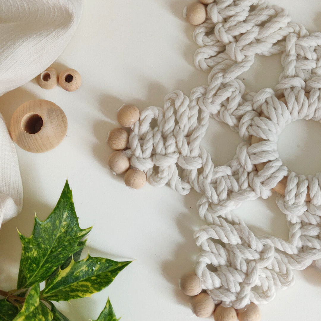 Macrame Pattern Snowflake - PDF Download - ENGLISH
