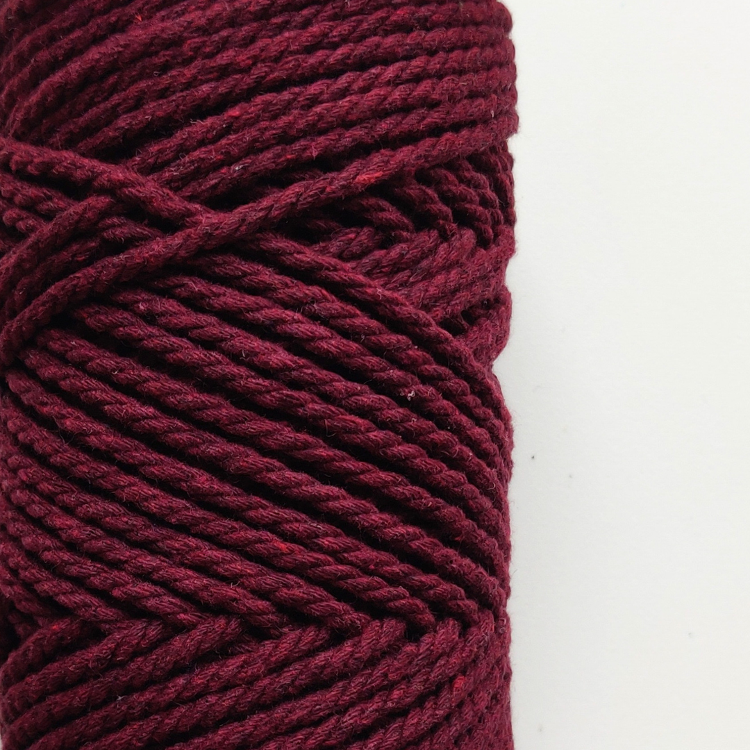 Corda twisted in cotone a 3 capi | 3 mm