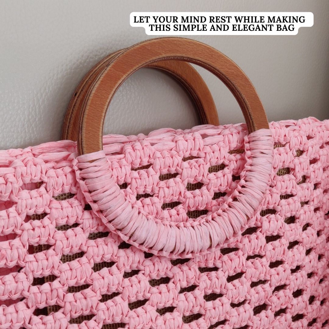 Macrame Pattern - Summer Bag "Angel Wings" - ENGLISH