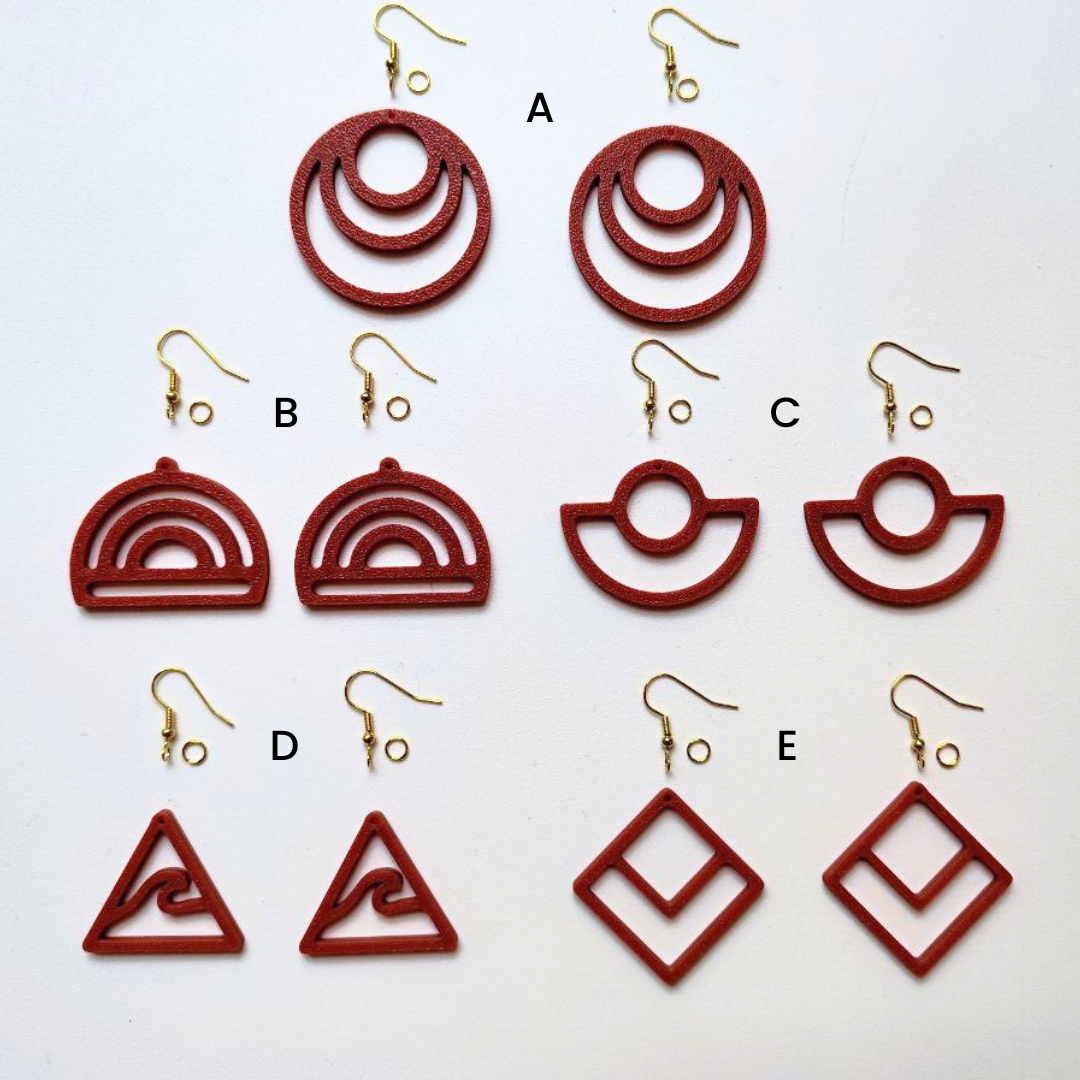 Macrame Earring Blanks TUTTI FRUTTI