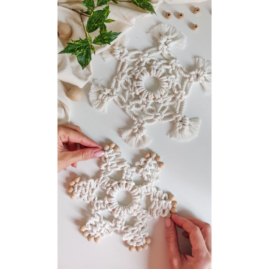 Macrame Pattern BUNDLE Snowflakes - PDF Download - ENGLISH