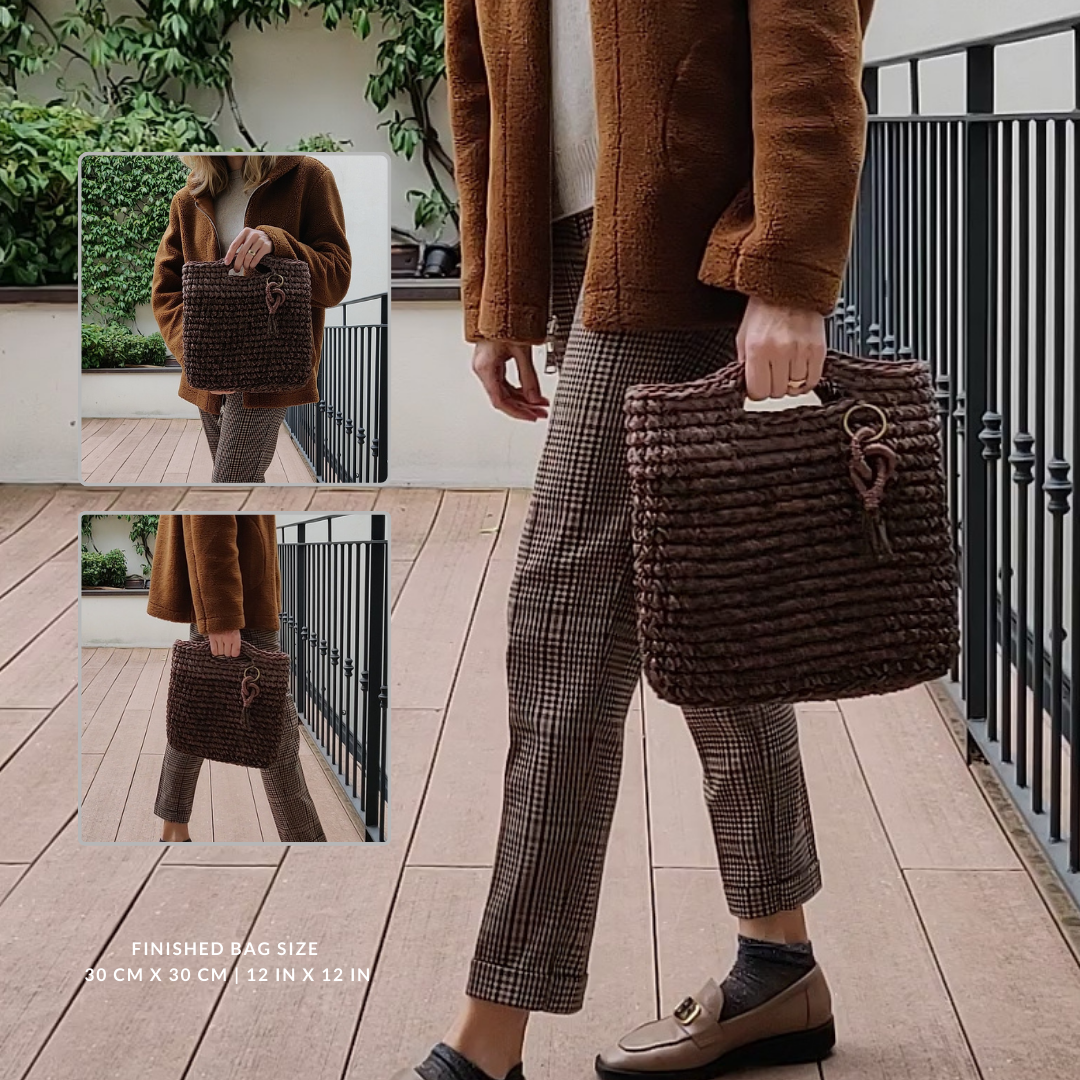 Crochet Bag "Garda Medium" Pattern - PDF Download - ENGLISH | ITALIANO