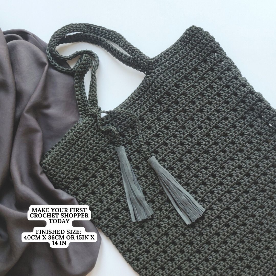 Crochet Net Bag Pattern "Monza" - ENGLISH