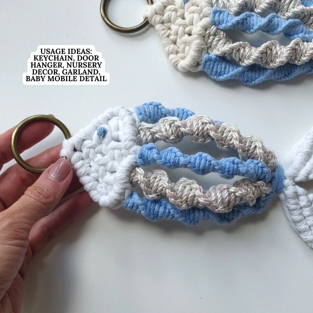 Macrame Fish Pattern - PDF Download - ENGLISH