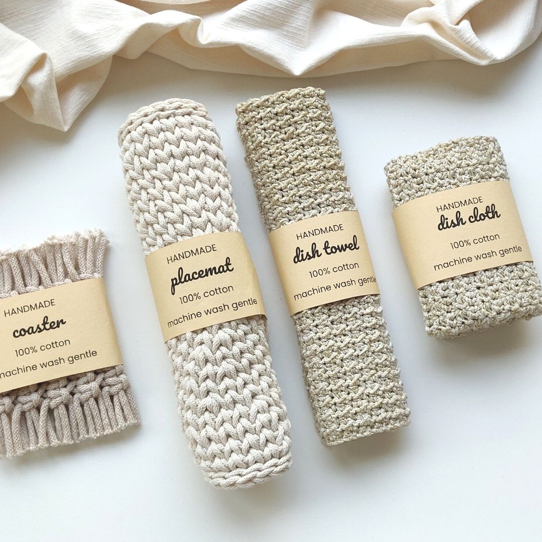 WRAP LABELS - kitchen decor, washcloths, bathroom decor - the savon set - ENGLISH