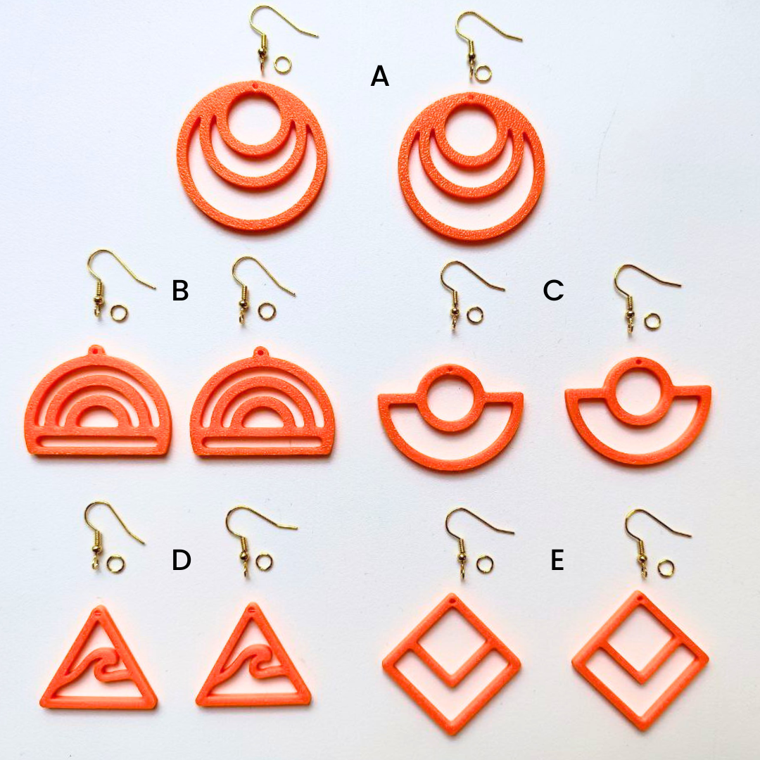 Macrame Earring Blanks TUTTI FRUTTI