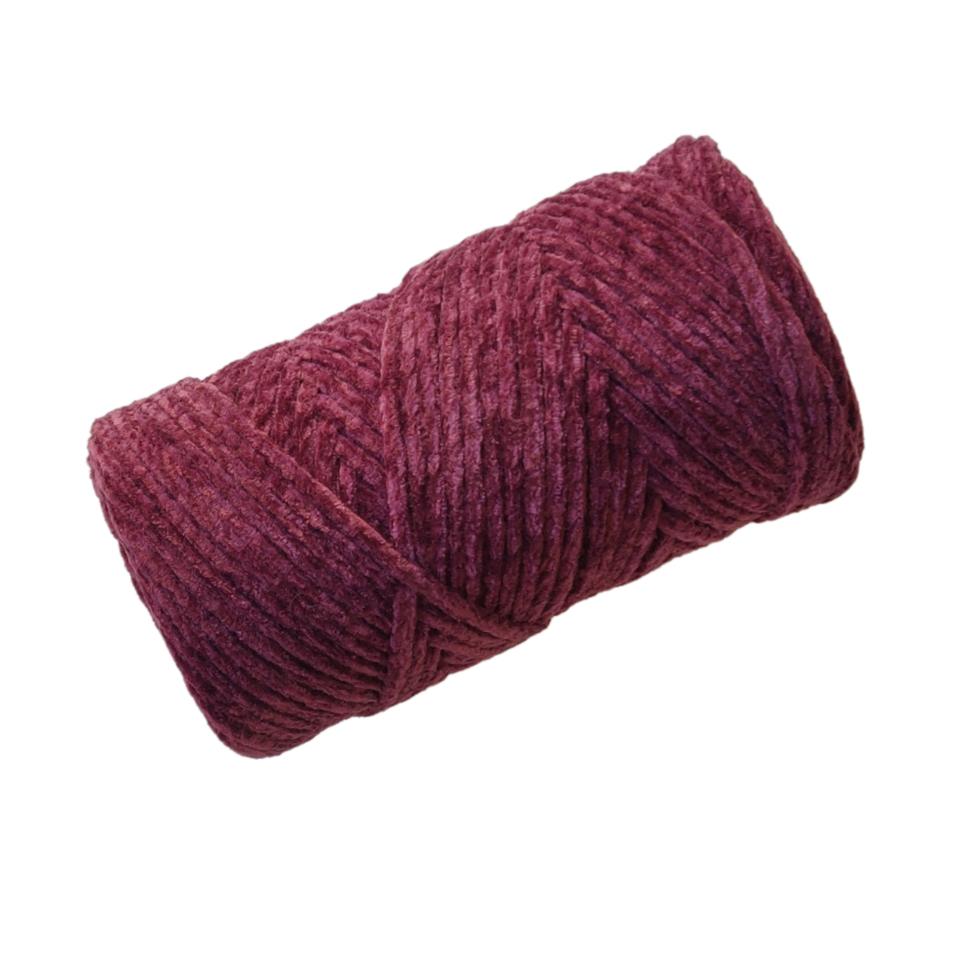 4 mm Braided Velour Cord