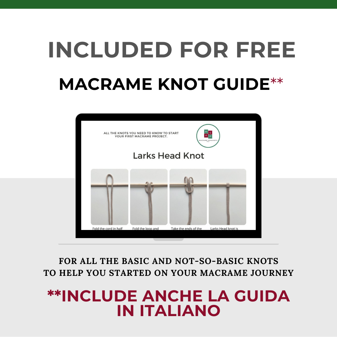 Macrame Pattern - PDF Download - Coaster ENGLISH | ITALIAN