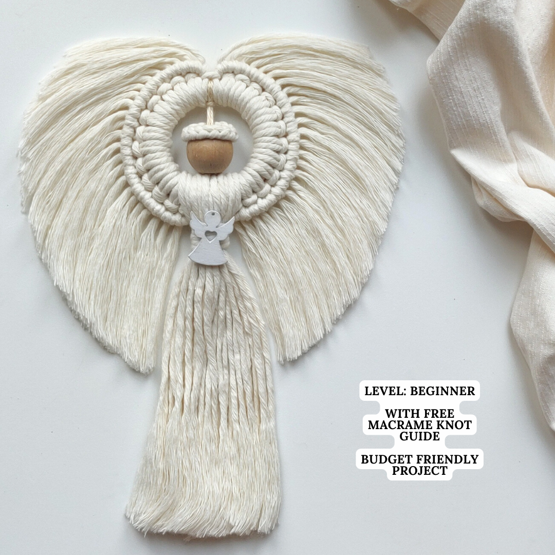 Macrame Mini Angel Pattern - PDF Download - ENGLISH