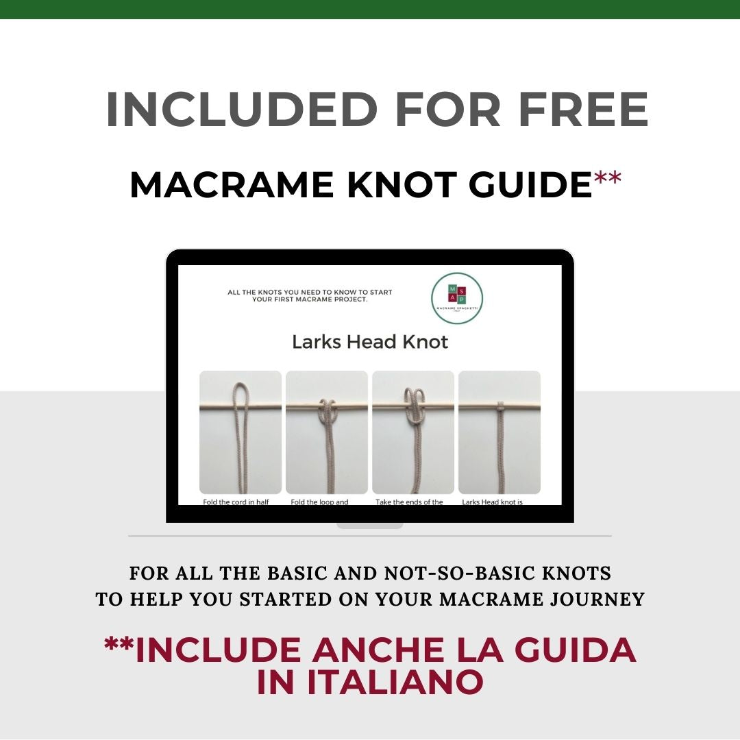 Macrame Shopper Bag Pattern - PDF Download - ENGLISH | ITALIAN