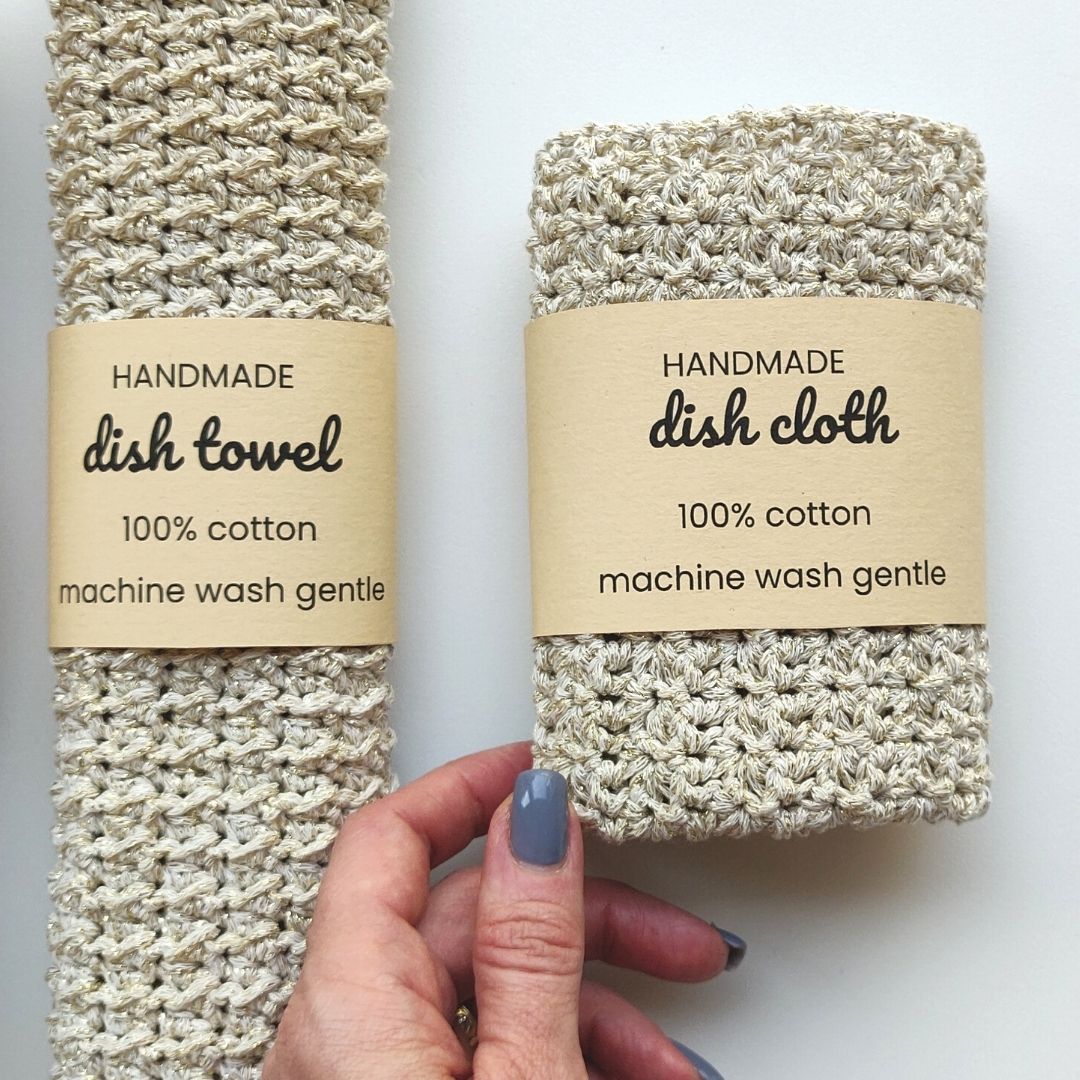 WRAP LABELS - kitchen decor, washcloths, bathroom decor - the savon set - ENGLISH