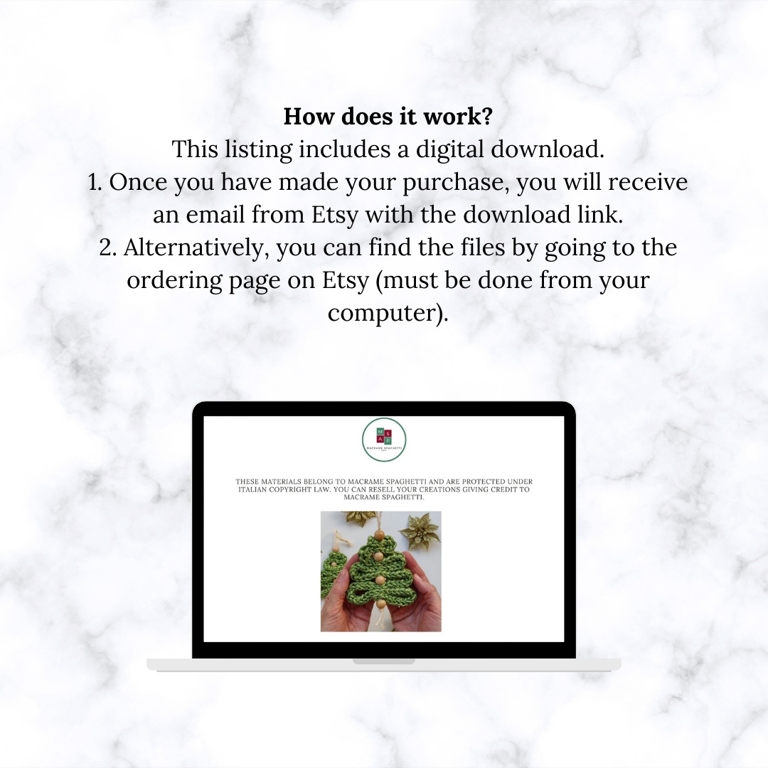 Crochet Christmas Tree Pattern - PDF Download - ENGLISH