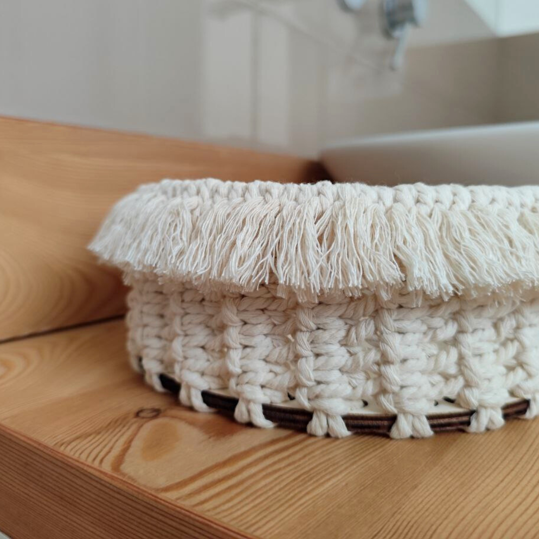 Macrame Pattern - PDF Download - Basket ENGLISH | ITALIAN
