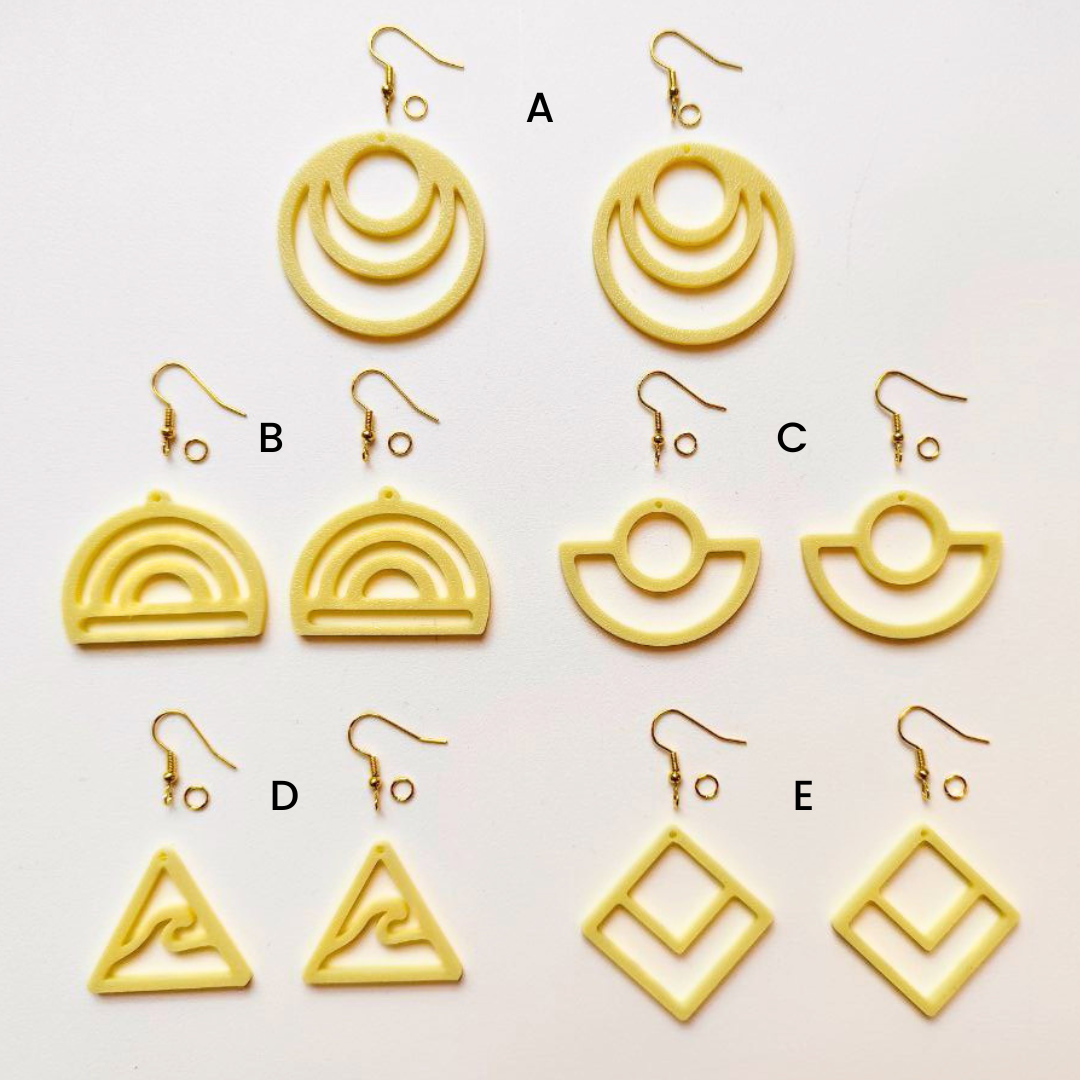 Macrame Earring Blanks TUTTI FRUTTI