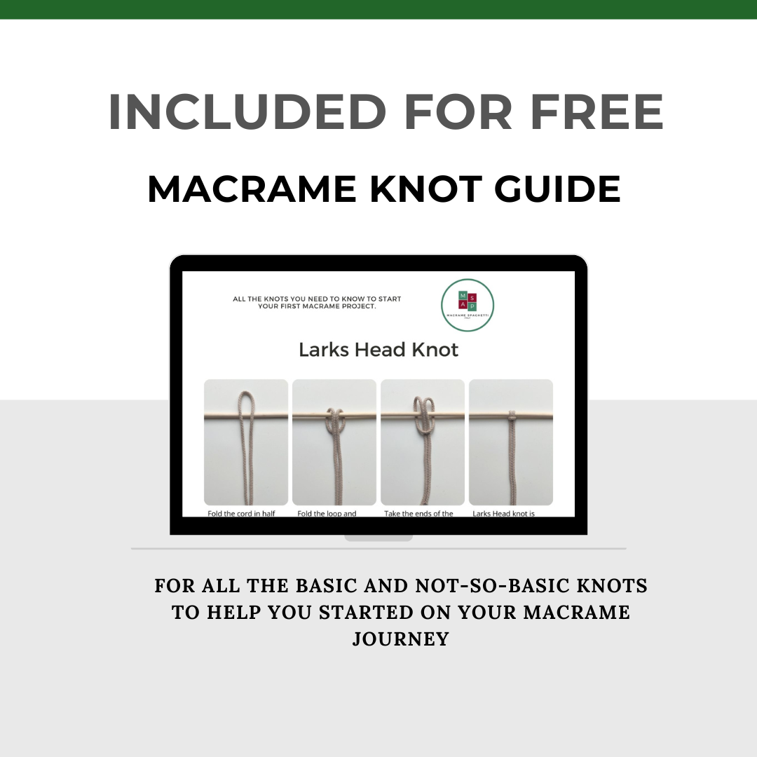 Macrame Cross Pattern - PDF Download - ENGLISH | ITALIANO