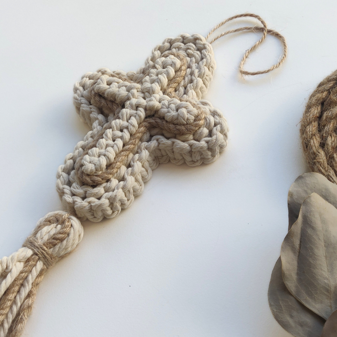 Macrame Cross Pattern - PDF Download - ENGLISH | ITALIANO