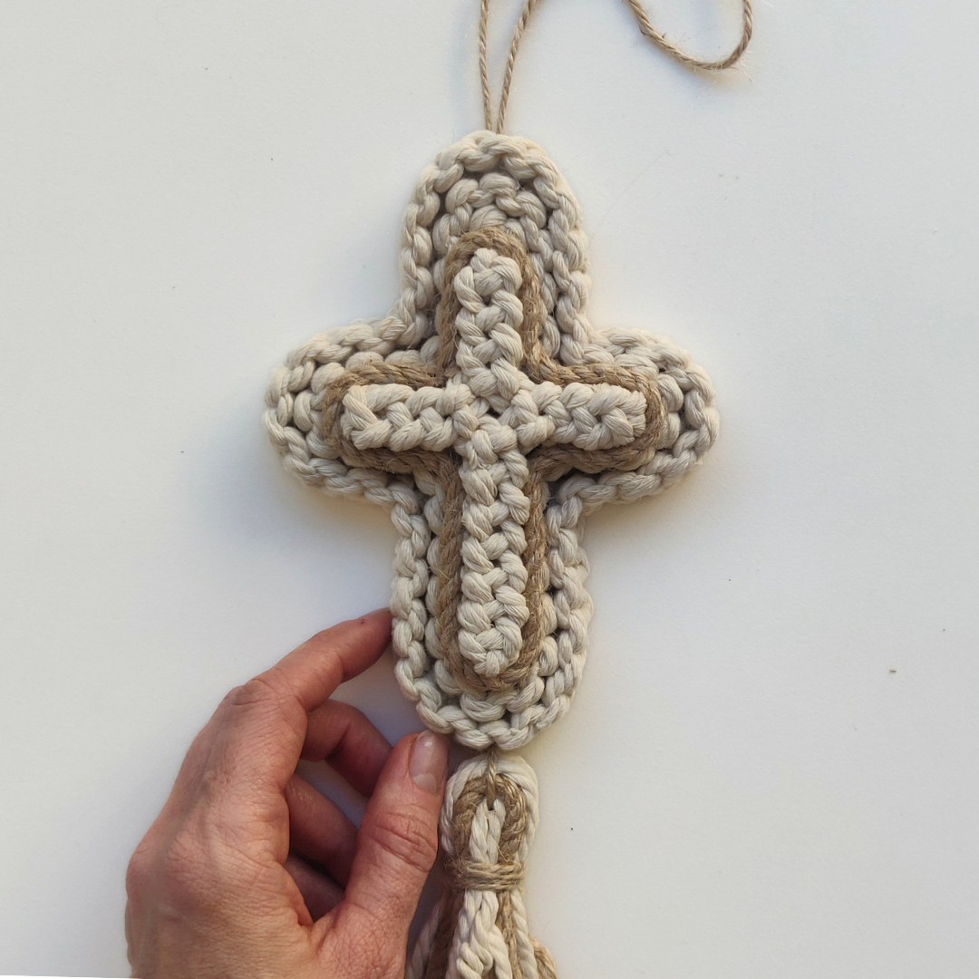 Macrame Cross Pattern - PDF Download - ENGLISH | ITALIANO