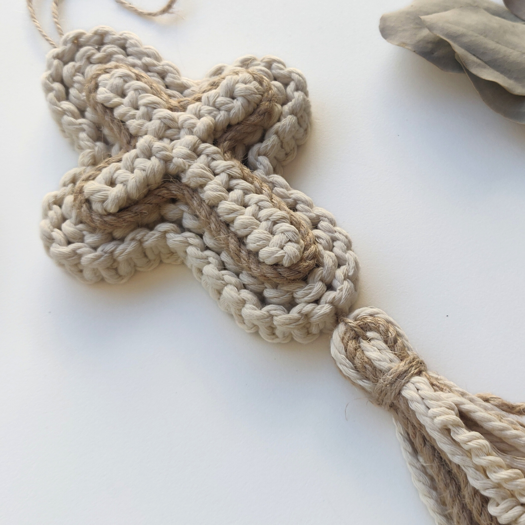 Macrame Cross Pattern - PDF Download - ENGLISH | ITALIANO