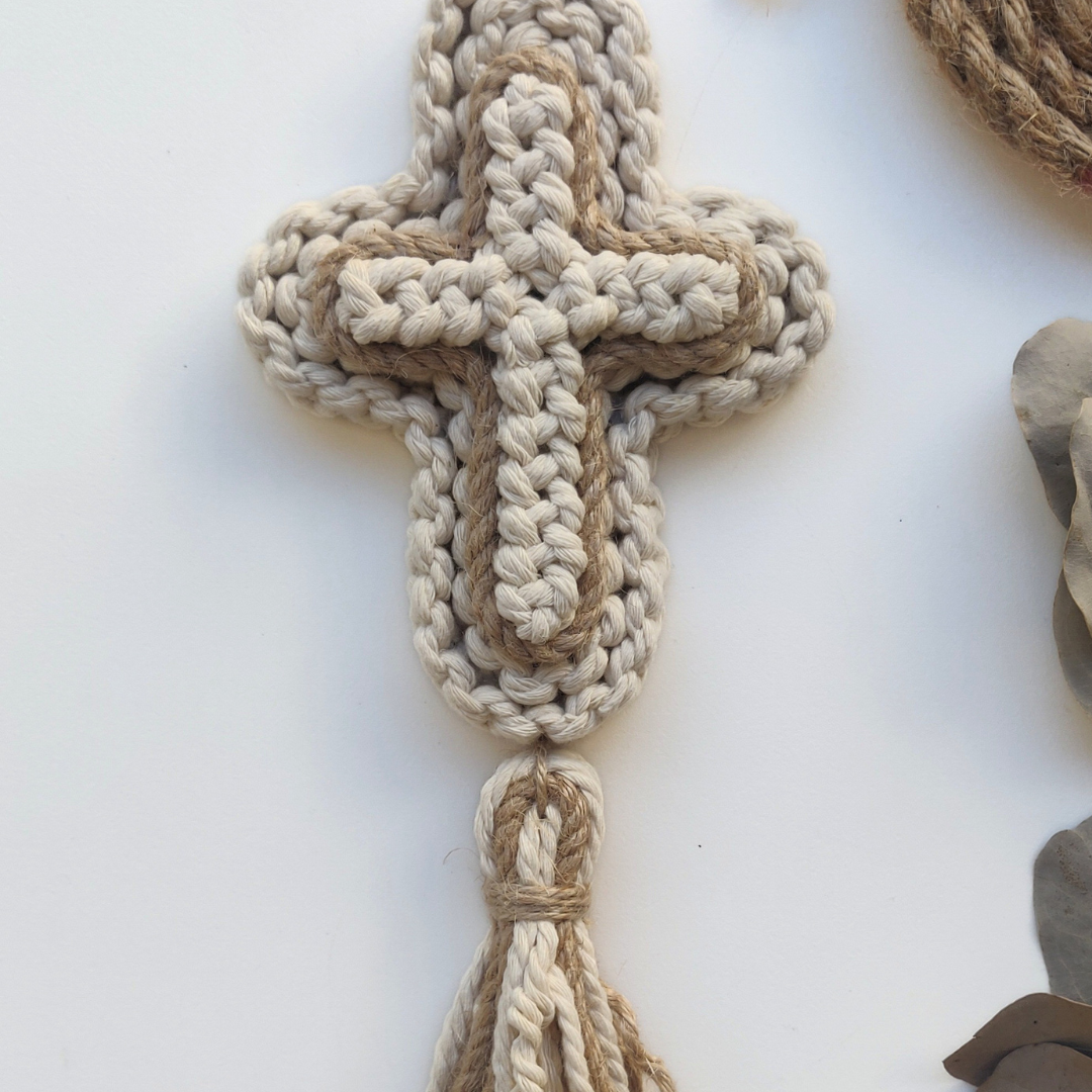 Macrame Cross Pattern - PDF Download - ENGLISH | ITALIANO