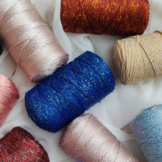 Cordoncino in Poliestere & Glitter da 2 mm