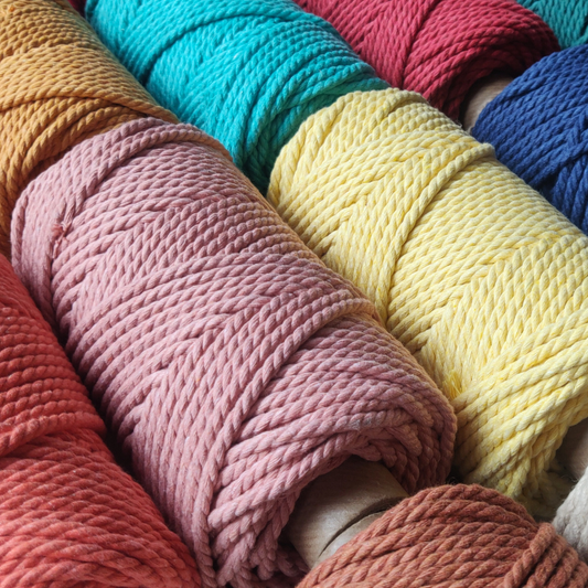 4mm Cotton 3-Ply Twisted Rope