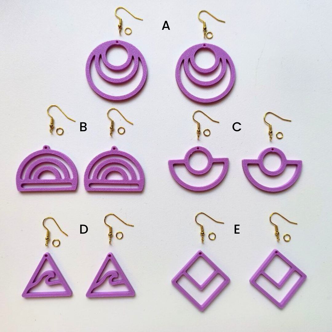 Macrame Earring Blanks TUTTI FRUTTI
