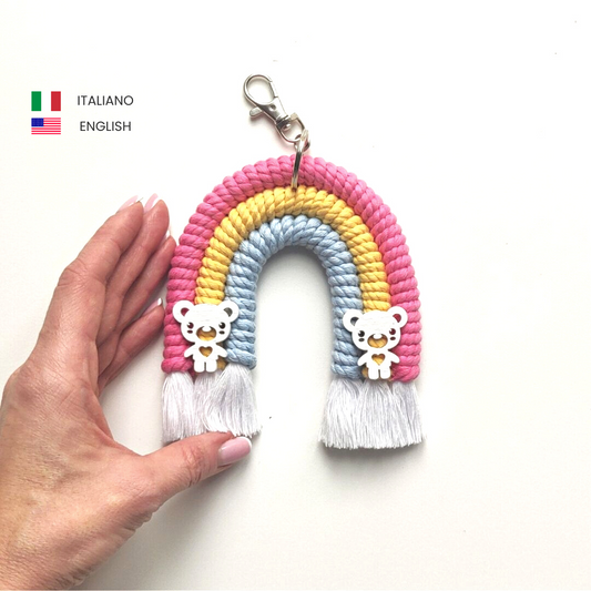 Macrame DIY Rainbow Pattern - PDF Download - ENGLISH | ITALIANO