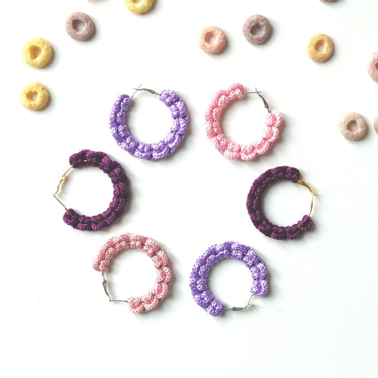 Macrame Loop Earrings Pattern - PDF Download - ENGLISH