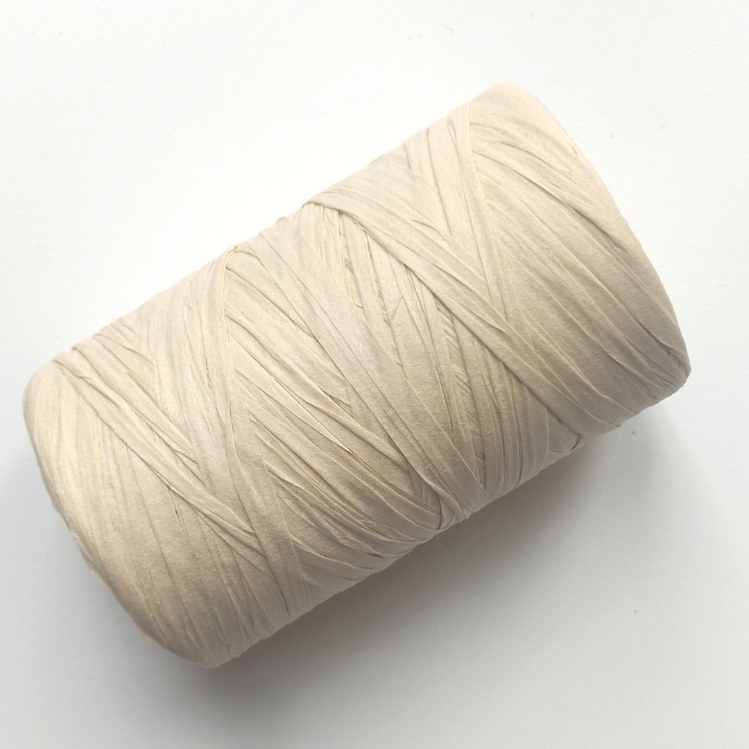 100% wood raffia in cream