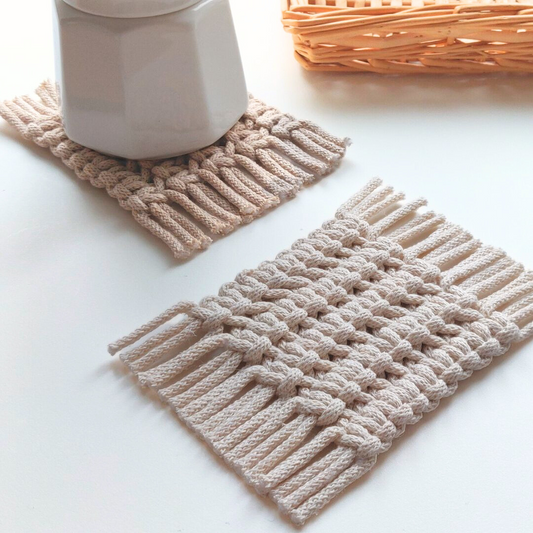 Schema Sottobicchiere Macramè - PDF - ITALIANO | INGLESE