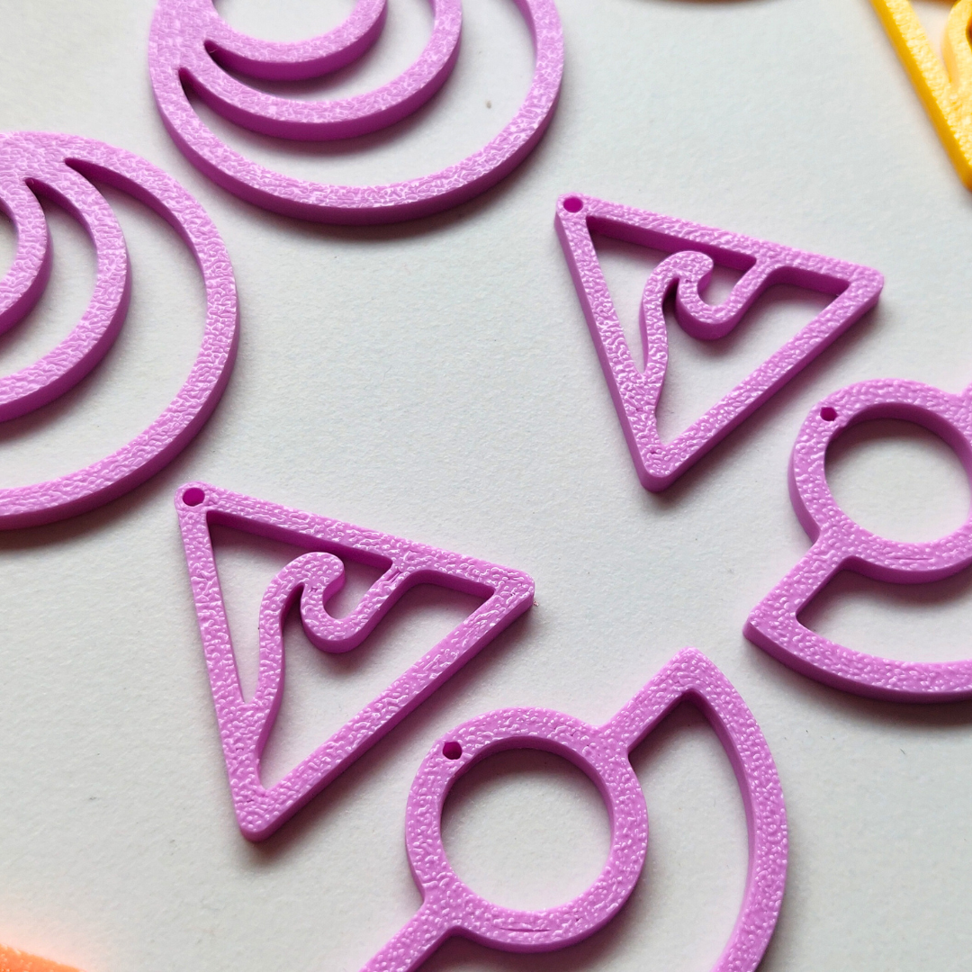 Macrame Earring Blanks TUTTI FRUTTI