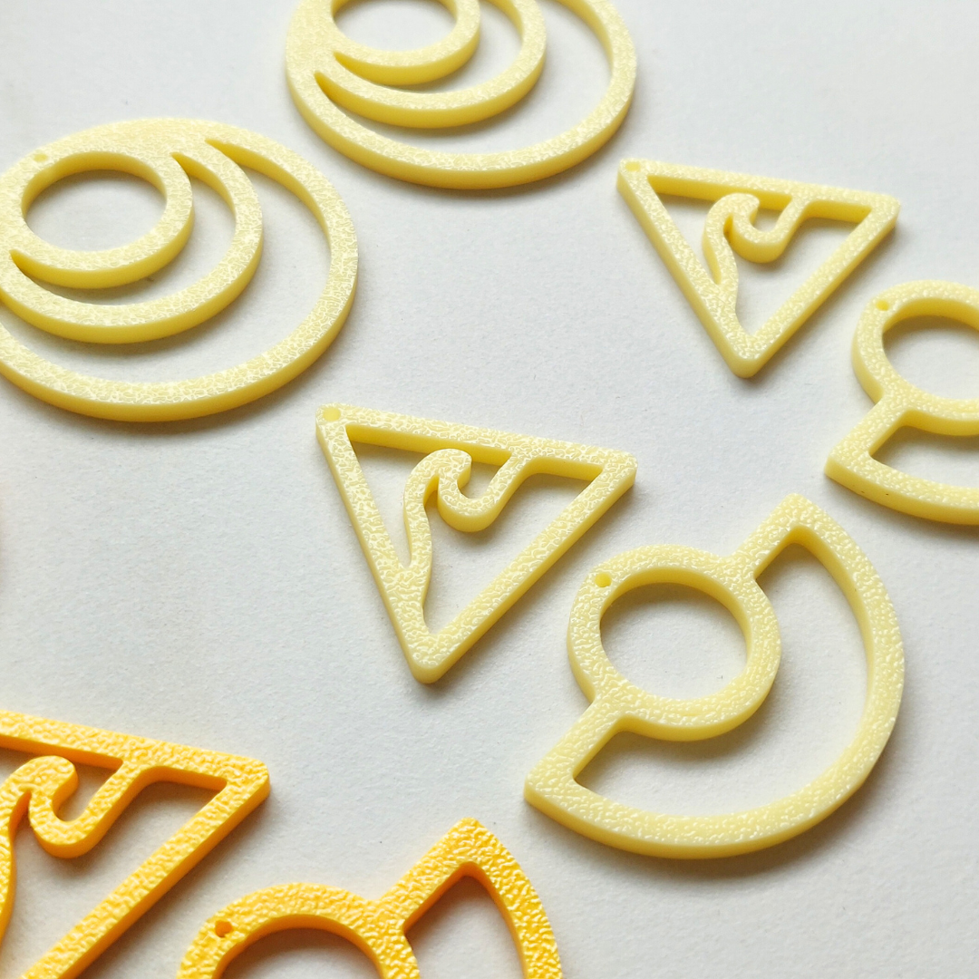 Macrame Earring Blanks TUTTI FRUTTI