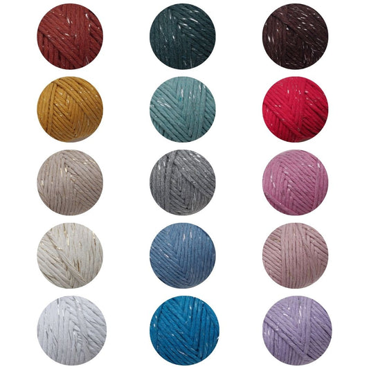 3mm Cotton Metallic Single Twist String