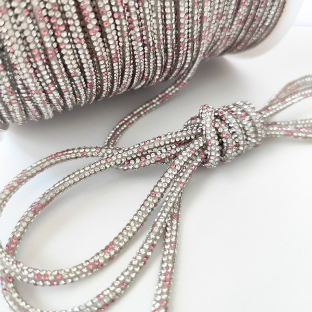 Cordino con strass Crystal | 4 mm