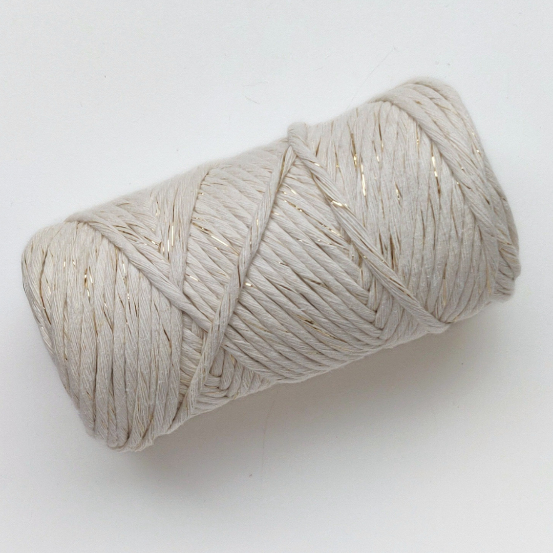 3mm Cotton Metallic Single Twist String