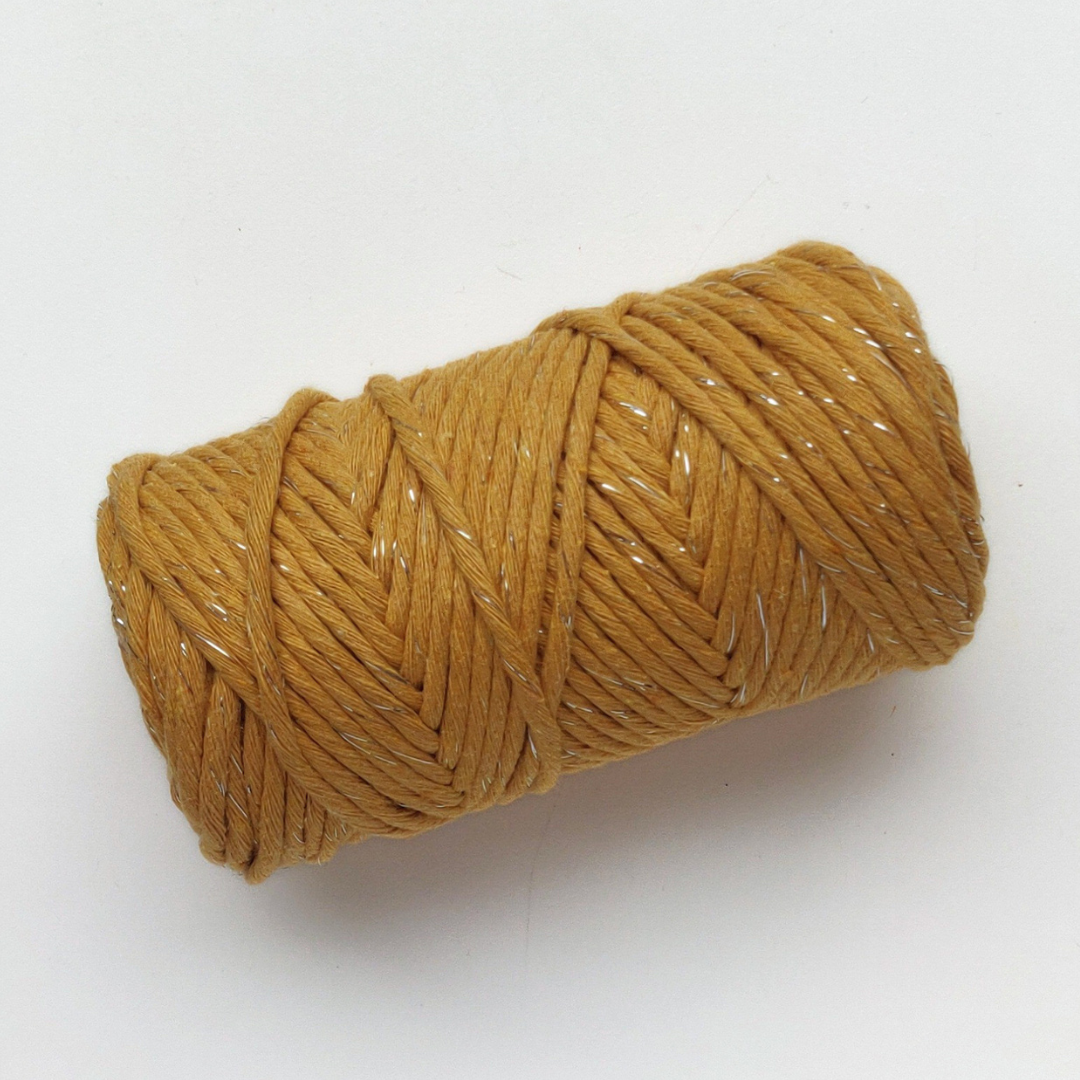 3mm Cotton Metallic Single Twist String