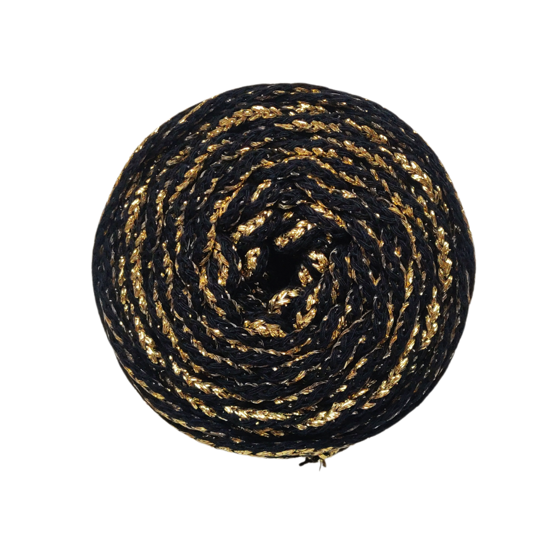 4mm Metallic Air Braided Cord | 50 meters