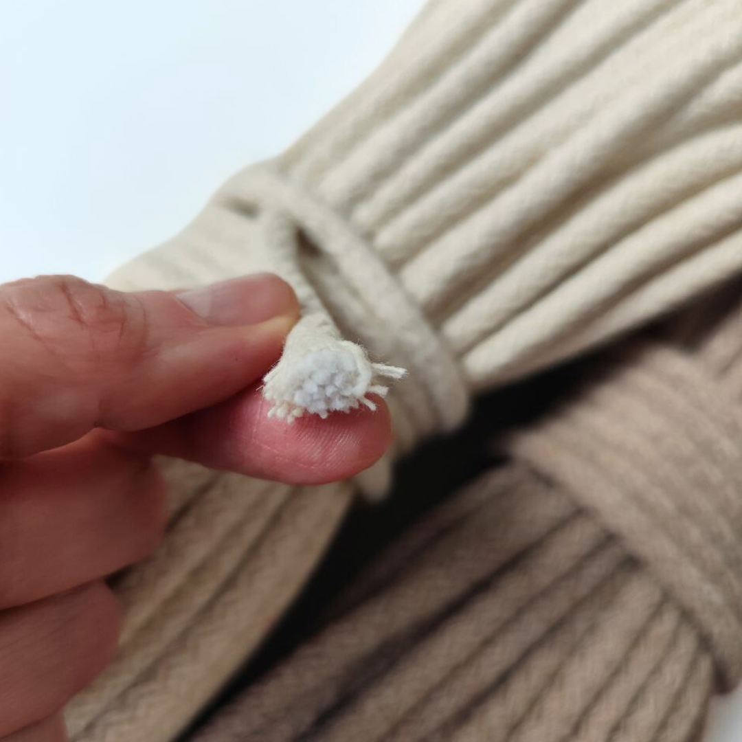 7mm Braided Cotton Cord with Core