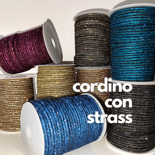 Cordino con strass Crystal | 4 mm