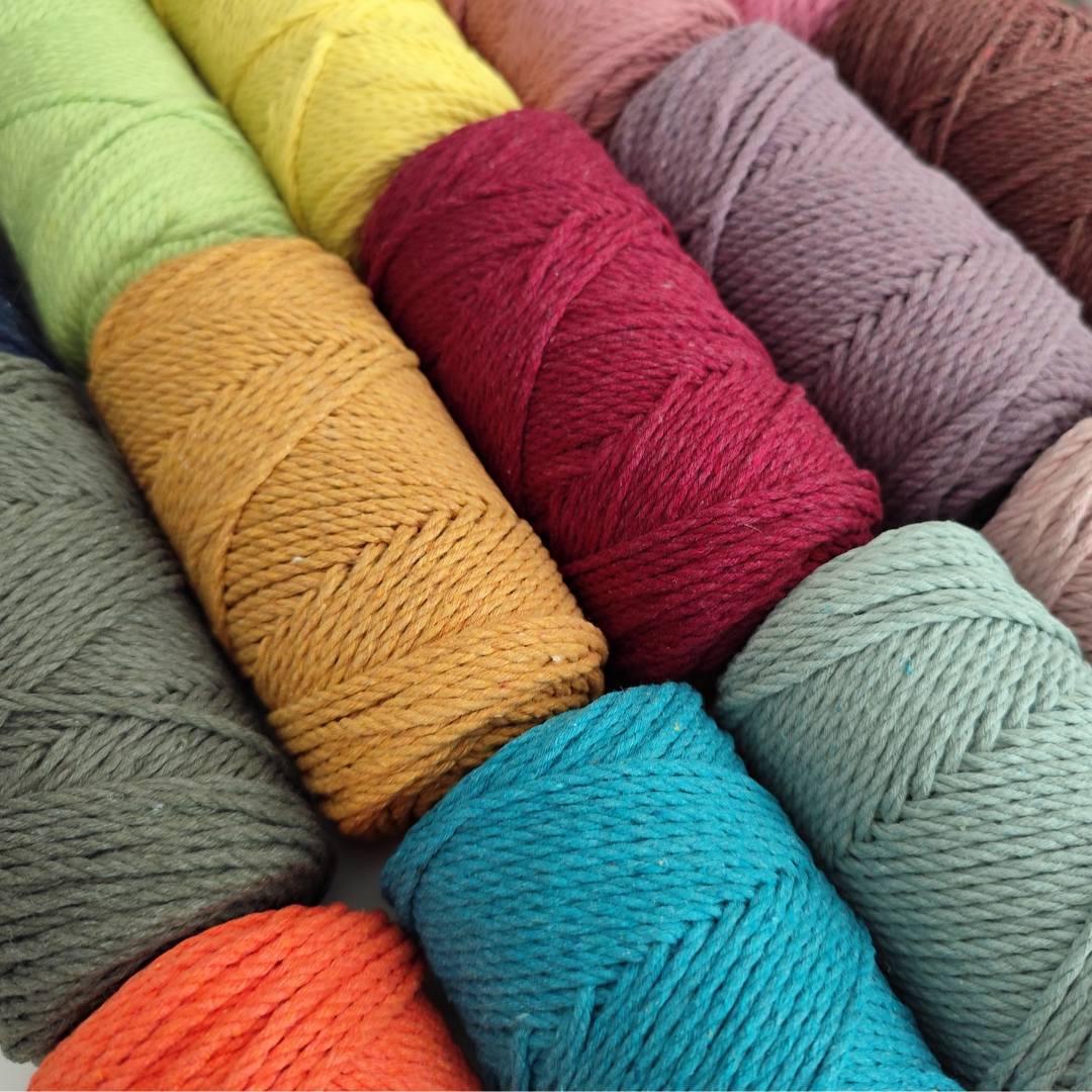 Corda twisted in cotone a 3 capi | 2.5 mm