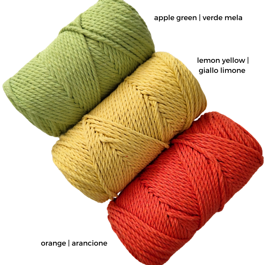 Corda twisted in cotone a 3 capi | 2.5 mm