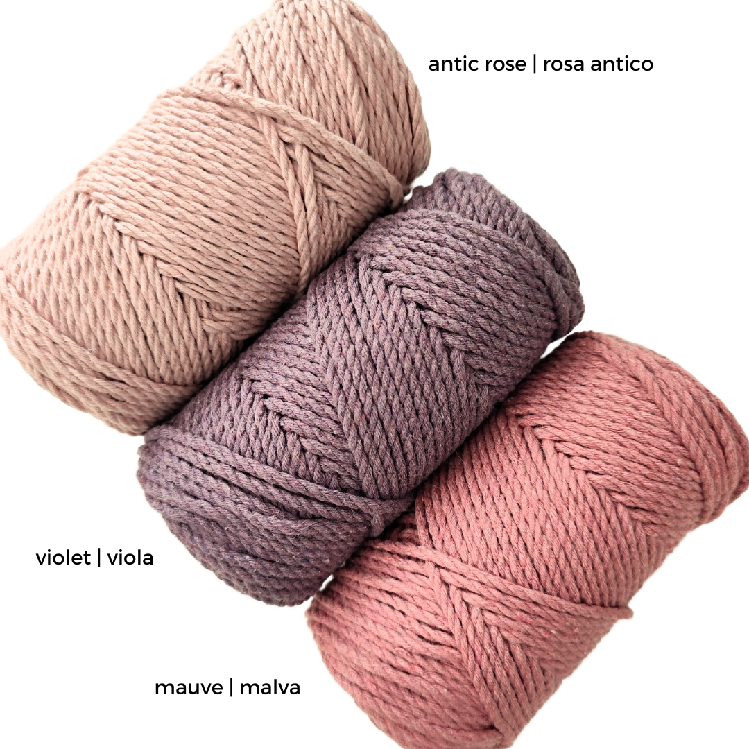 Corda twisted in cotone a 3 capi | 2.5 mm