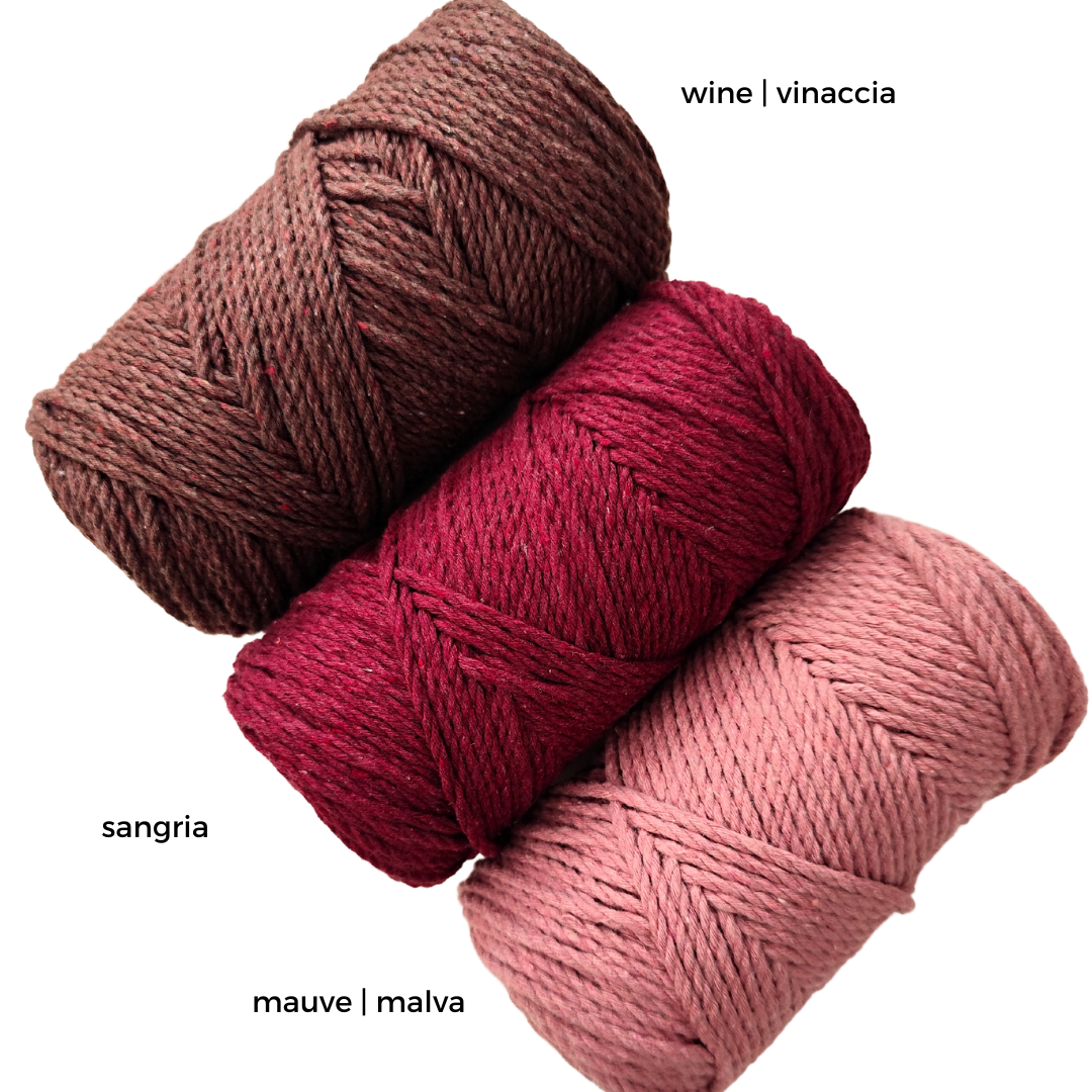 Corda twisted in cotone a 3 capi | 2.5 mm