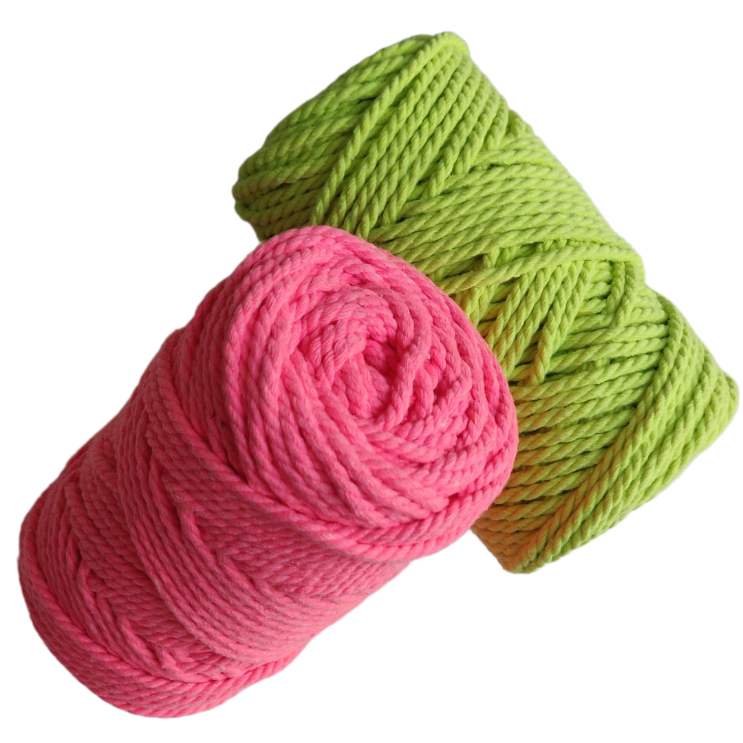 3 mm Cotton 3-Ply Twisted Rope