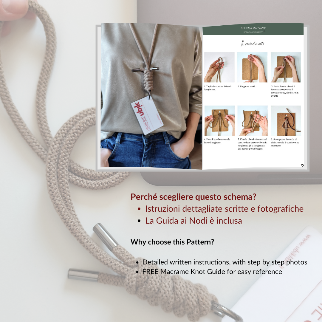Schema Porta Badge Macramè - PDF - ITALIANO