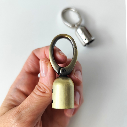 Moschettone in metallo per manici di borse, polsini