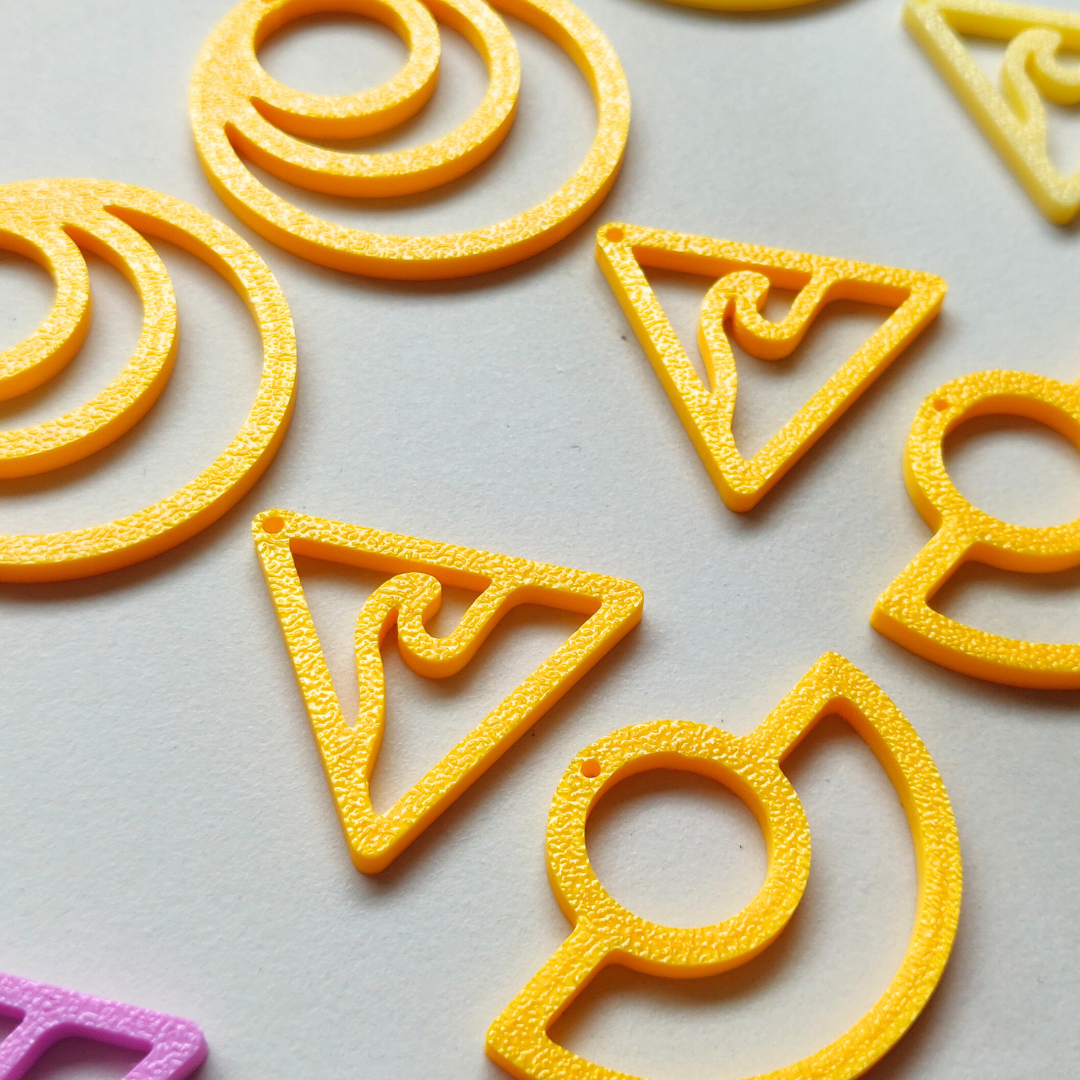 Macrame Earring Blanks TUTTI FRUTTI